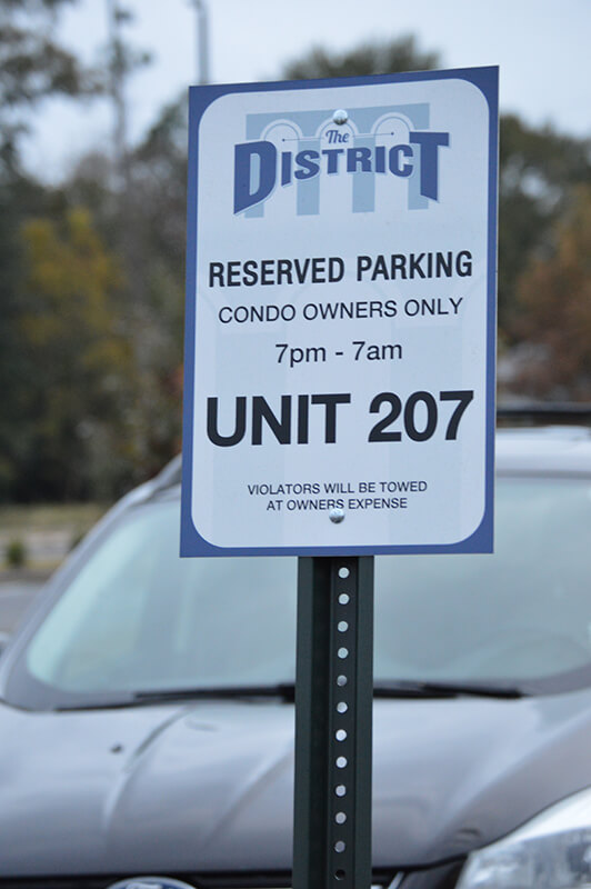 District at Midtown reserved parking